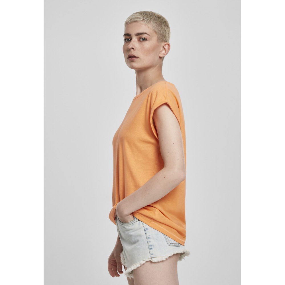 Urban Classics - Extended shoulder Dames Tshirt - Oranje